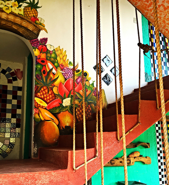 Stairways at Uxlabil Atitlan Eco Hotel