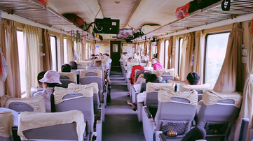 the reunification express train, vietnam