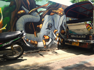 Street art, Chiang Mai Thailand 