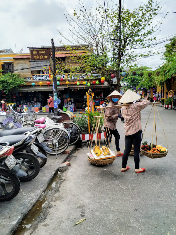 Fruit vendors in Hoi An, Vietnam